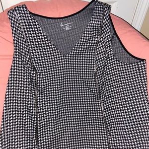 Checkerboard No Sleeve Top